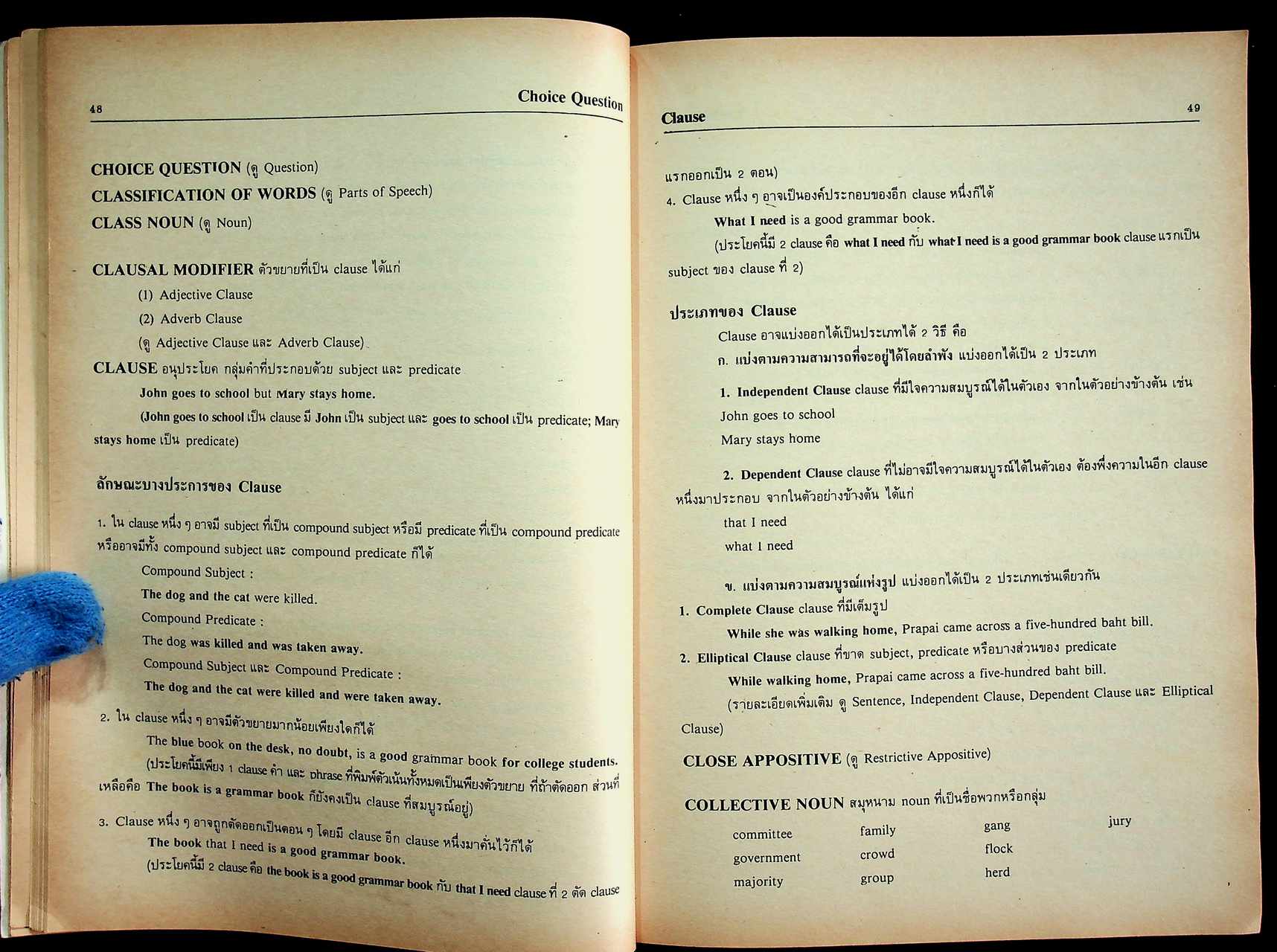 DICTIONARY OF ENGLISH GRAMMATICAL TERMS ปทานุกรมศัพท์ไวยากรณ์อังกฤษ