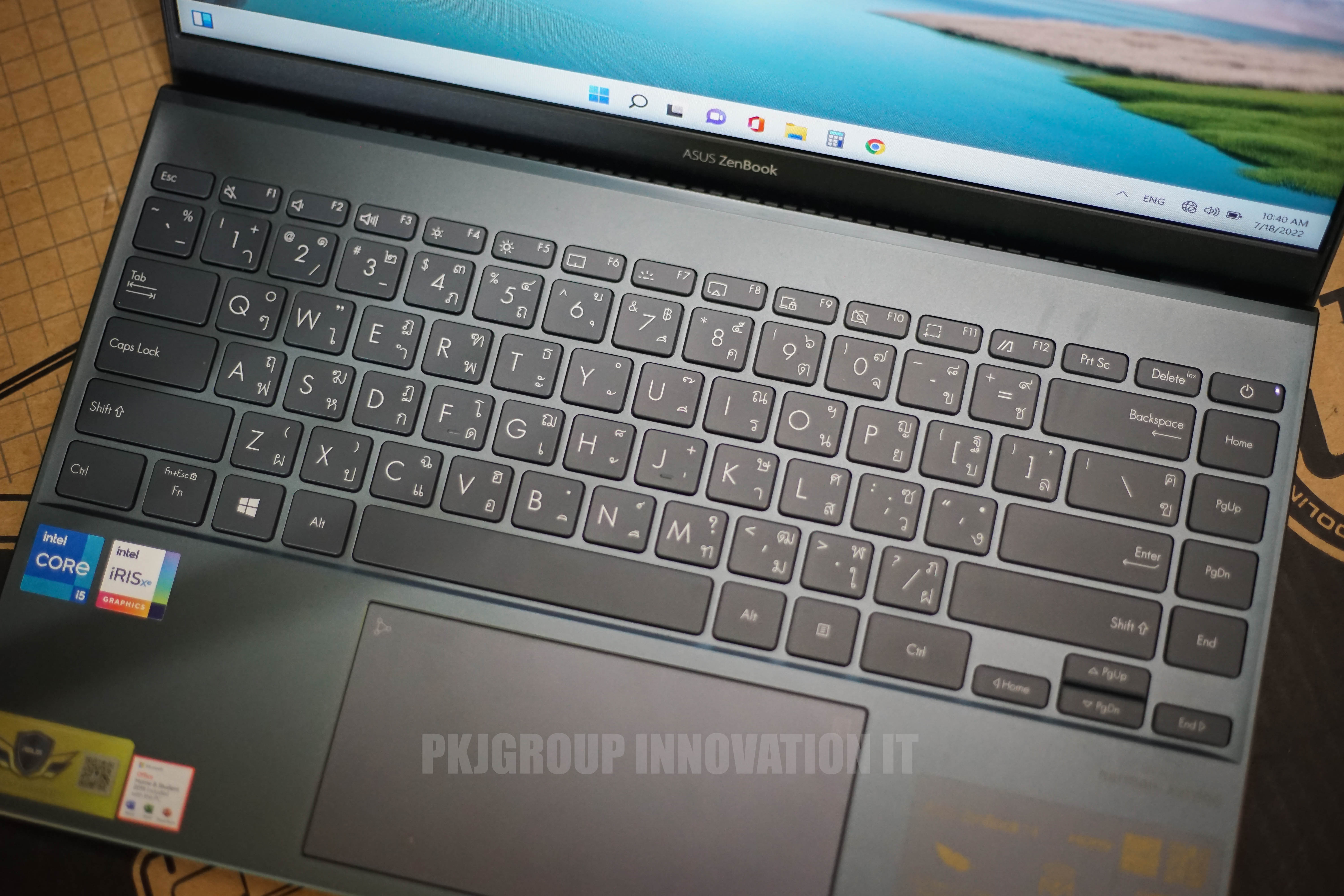 โน๊ตบุ๊คทำงานมือสอง Asus Zenbook i5-1135G7 RAM 8 GB SSD 512 GB