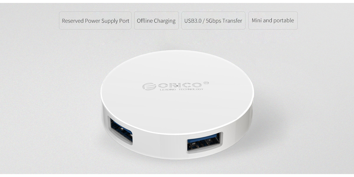 ชุดพ่วง USB HUB 'Orico' HA4U-U3 USB 3.0