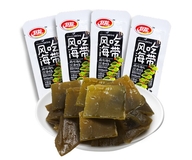 [กล่องใหญ่ x20ชิ้น]สาหร่ายปรุงรสหม่าล่า Wei Long 400g