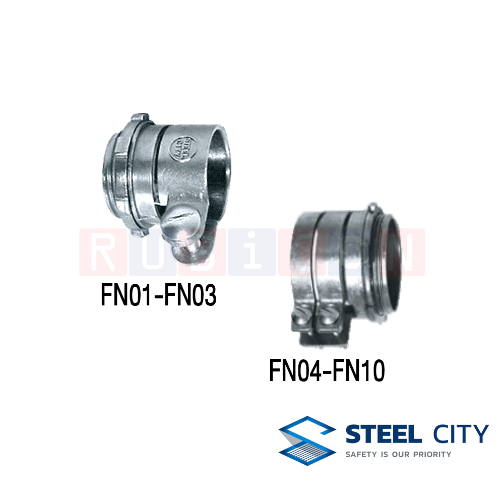 STEEL CITY คอนเนคเตอร์จับท่ออ่อนเหล็ก (FLEXIBLE CONNECTORS)