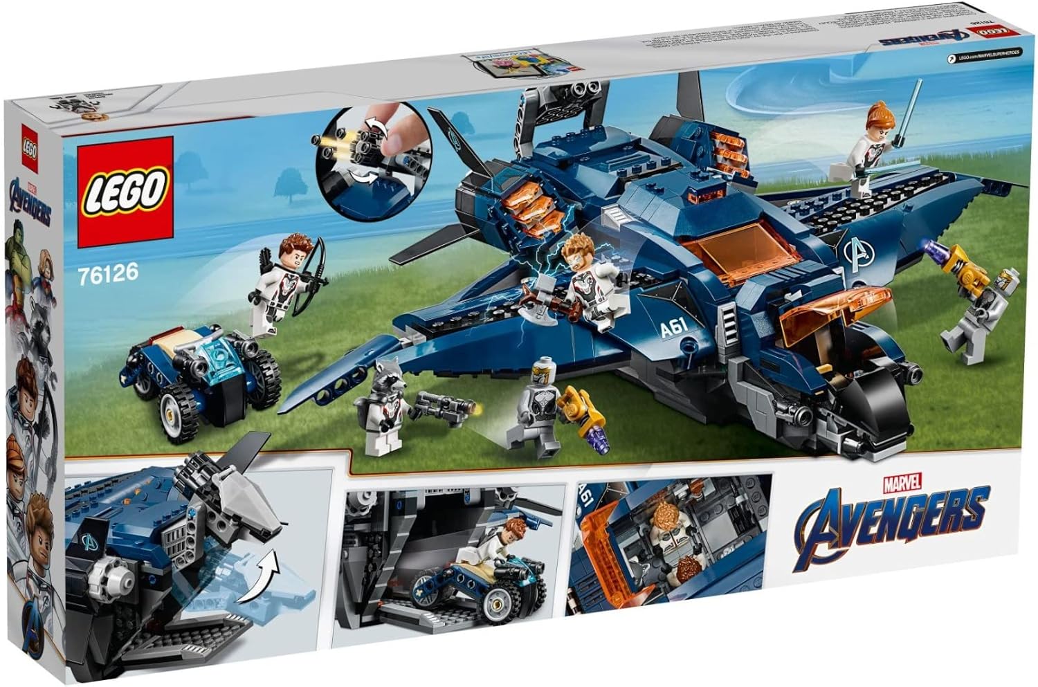 **MTS Toys**เลโก้ Lego Marvel Avengers 76126 : Ultimate Quinjet