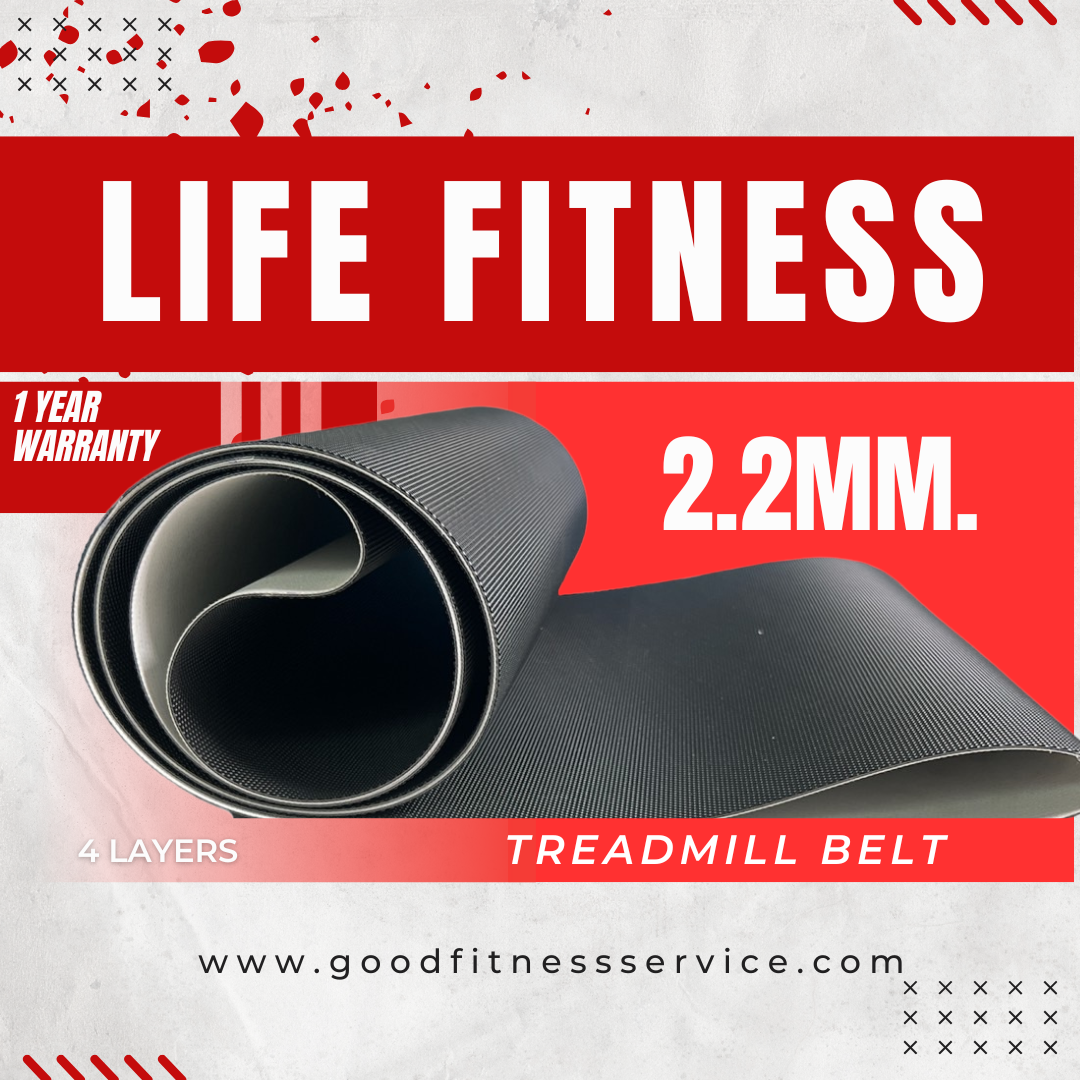 สายพานลู่วิ่งไฟฟ้า life fitness Treadmill beltหนา2.2มม