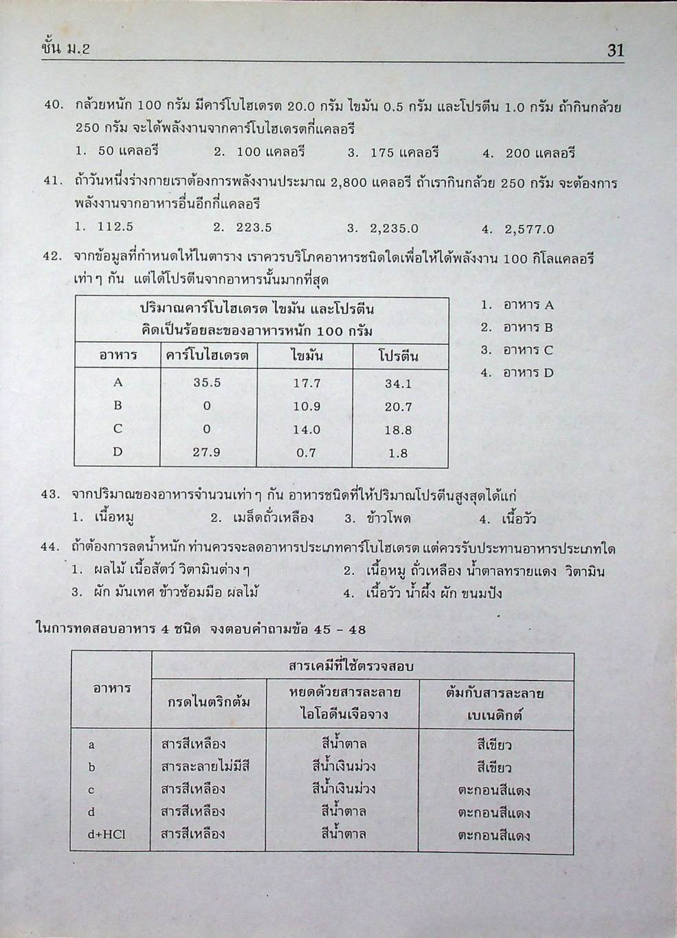 คู่มือ-เตรียมสอบ วิทยาศาสตร์ ม.2 ช่วงชั้นที่ 3 (ม.1-ม.3)