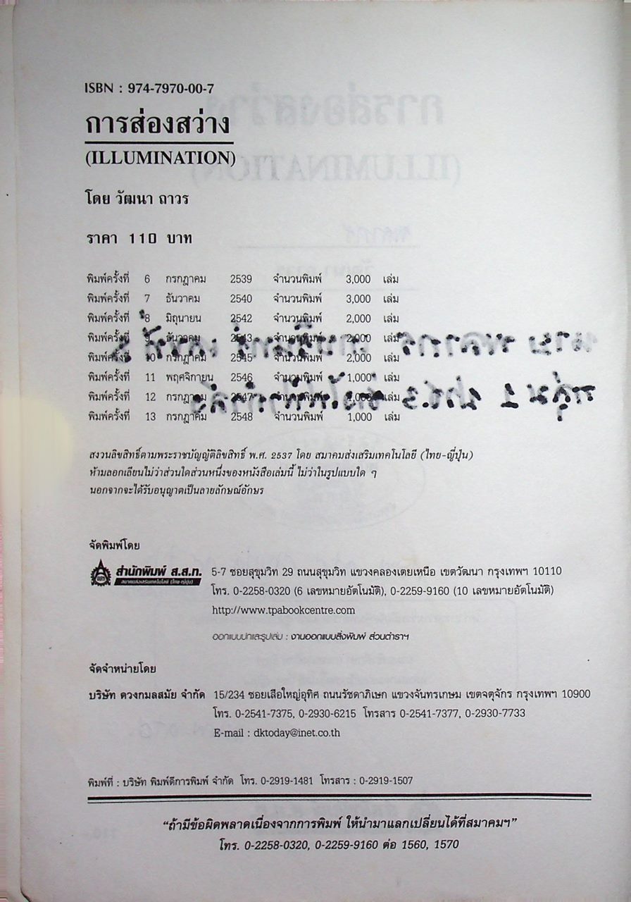 การส่องสว่าง (หนังสือได้รับรางวัลยอดนิยมของ ส.ส.ท.)