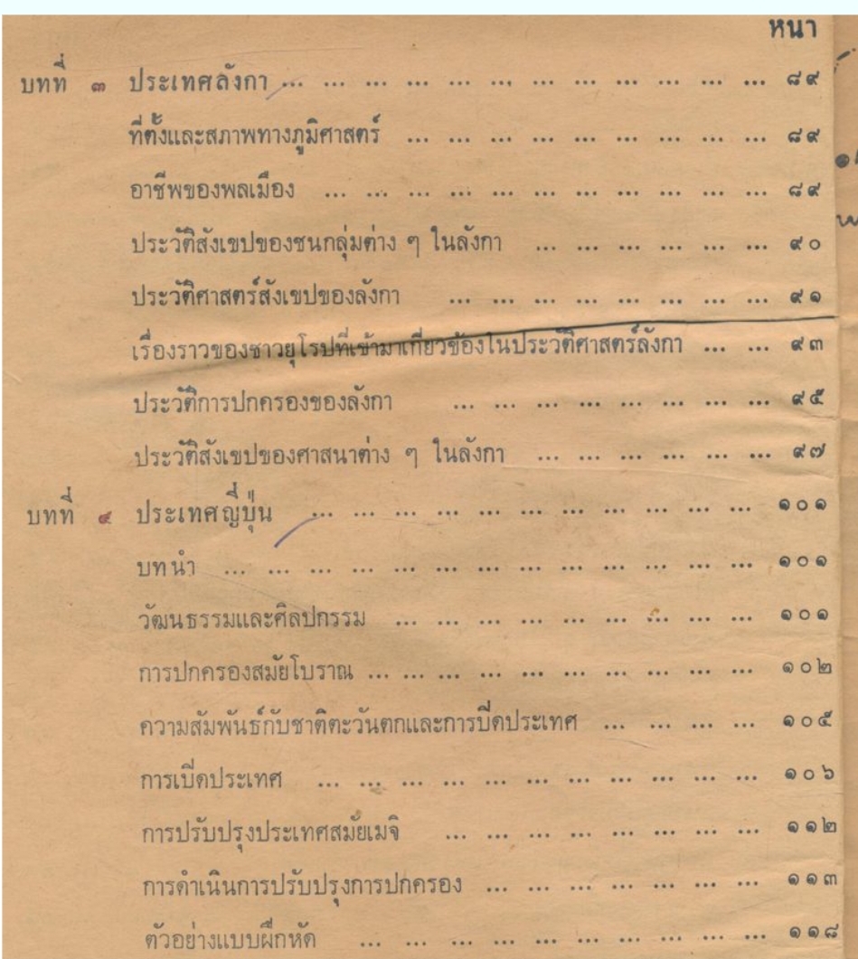 หนังสือประกอบการเรียน วิชาประวัติศาสตร์ไทยและต่างประเทศ...ชั้นมัธยมศึกษาปีที่๒ ในโครงการพัฒการศึกษาโรงเรียนมัธยมแบบประสมของกระทรวงศึกษาธิการ