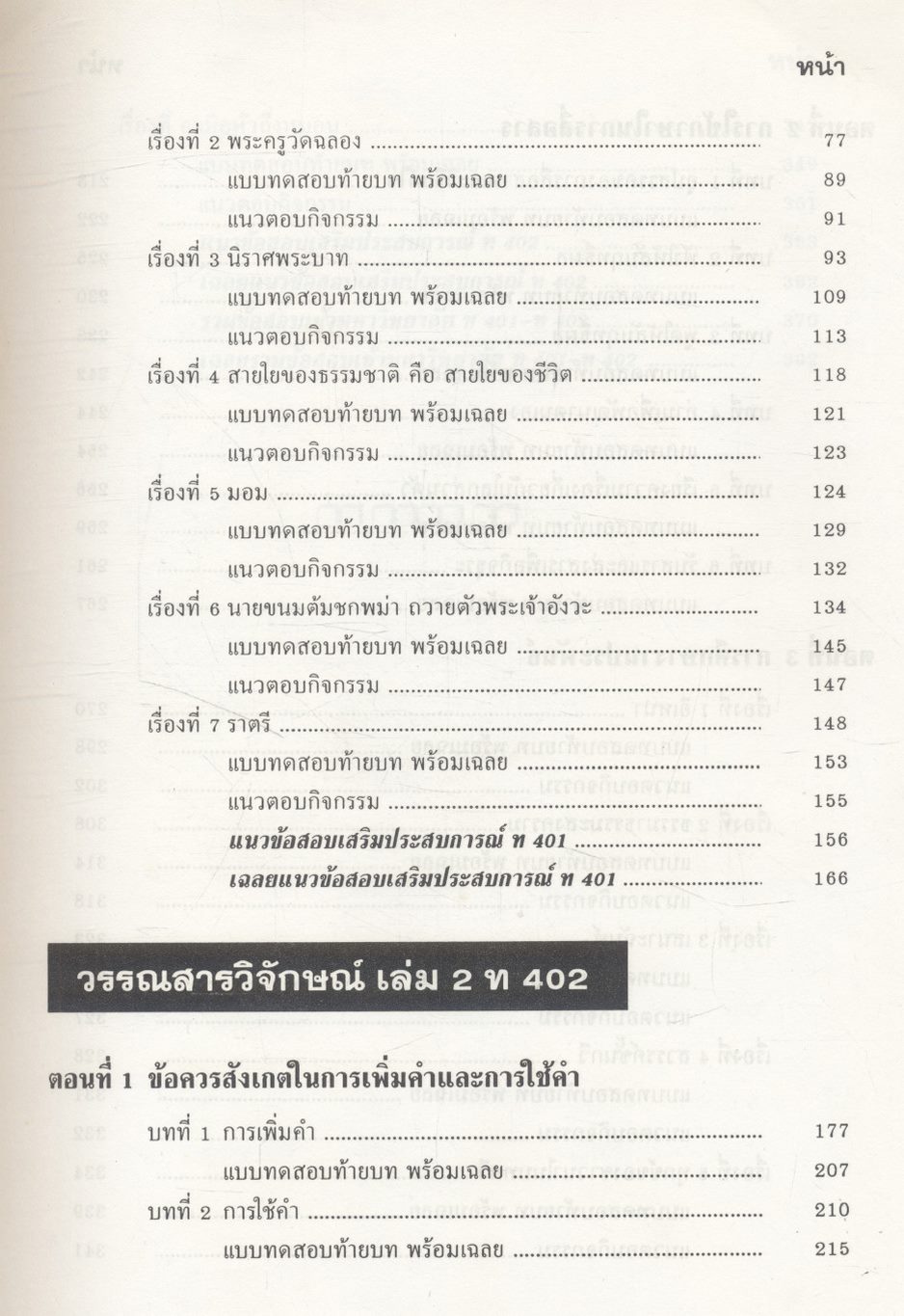 คู่มือเตรียมสอบ ภาษาไทย ม.4 วรรณสารวิจักษณ์ เล่ม 1-2 (ท 401 - ท 402)