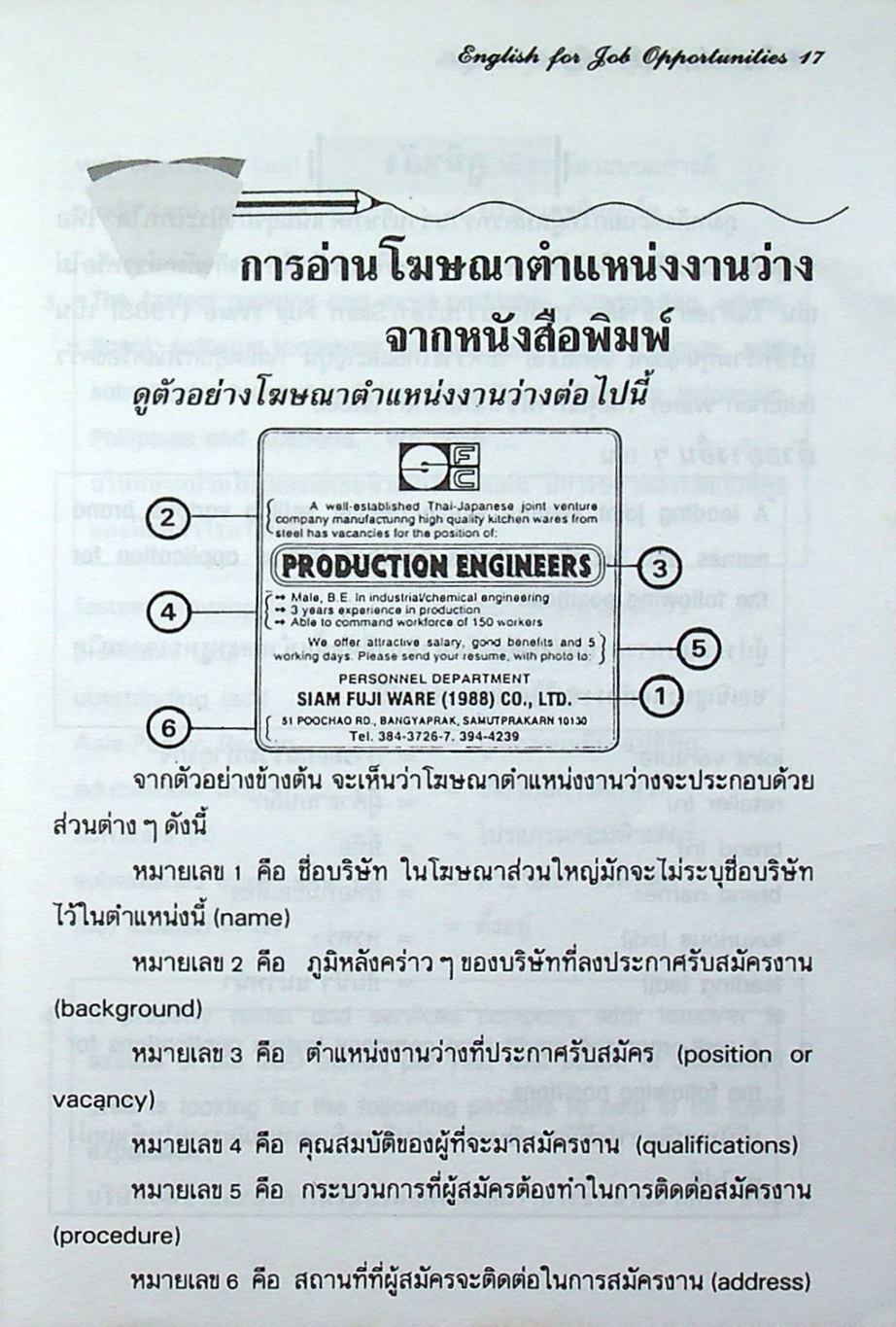 ENGLISH FOR JOB OPPORTUNITIES