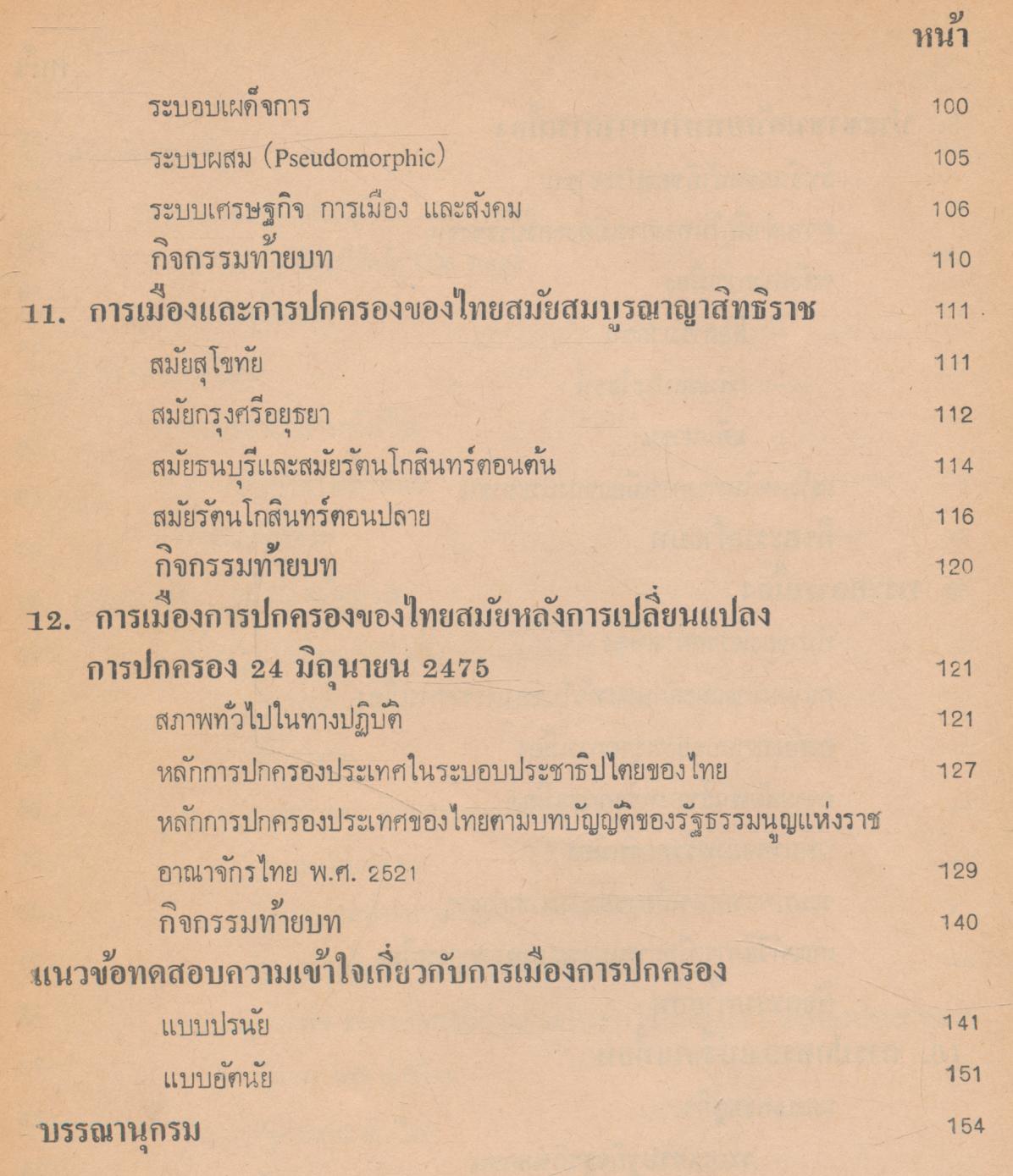 รัฐศาสตร์ ว่าด้วยพื้นฐานการเมืองและการปกครอง