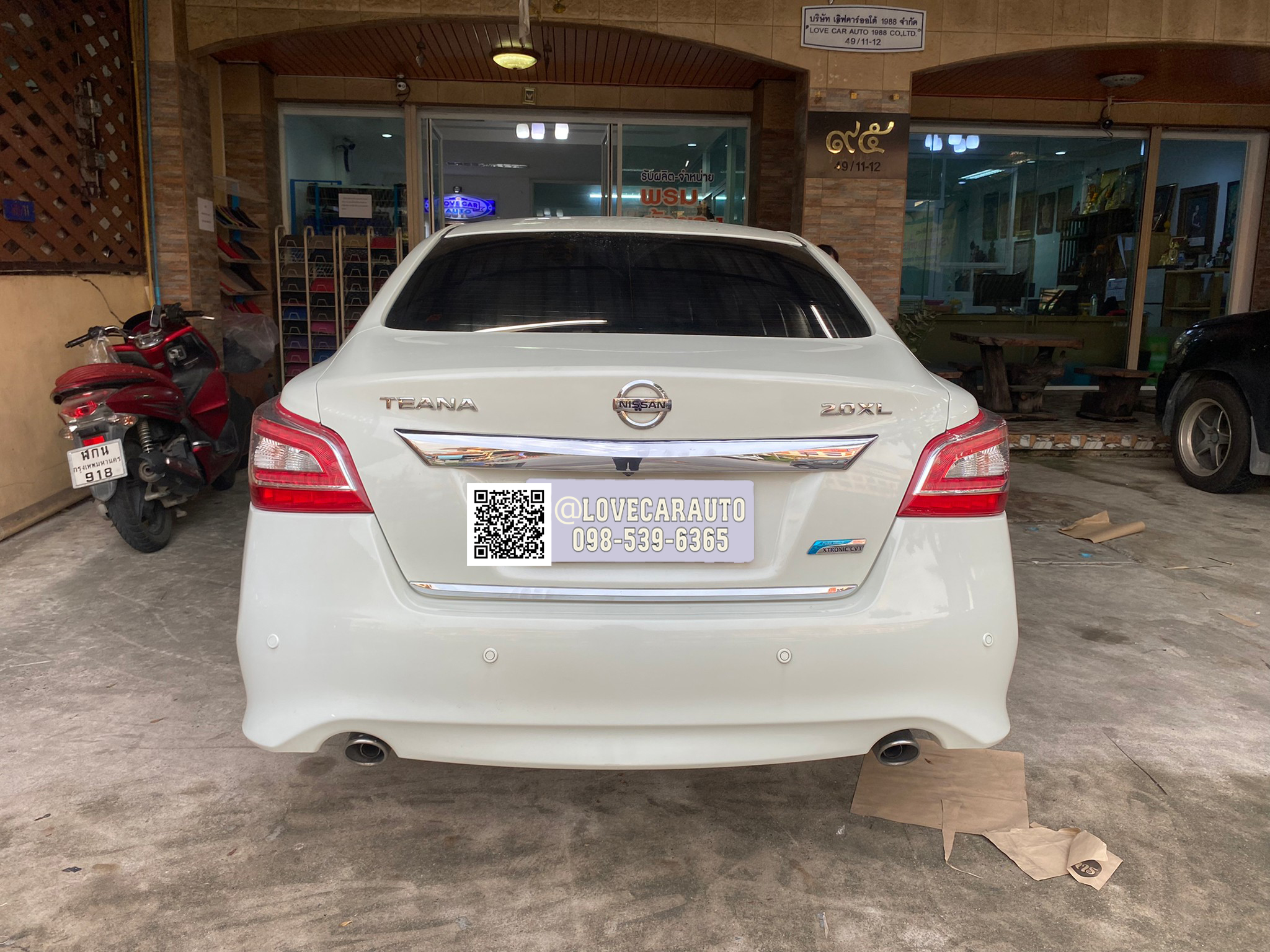 พรม7D ปูพื้นรถ Nissan Teana J33 2014 สีน้ำตาลเข้ม +ไวนิลสีครีม