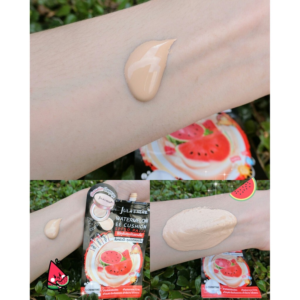 จุฬาเฮิร์บ อีอีคูชั่นแตงโมJula' Herb Watermelon EE Cushion (1กล่องมี6ซอง)