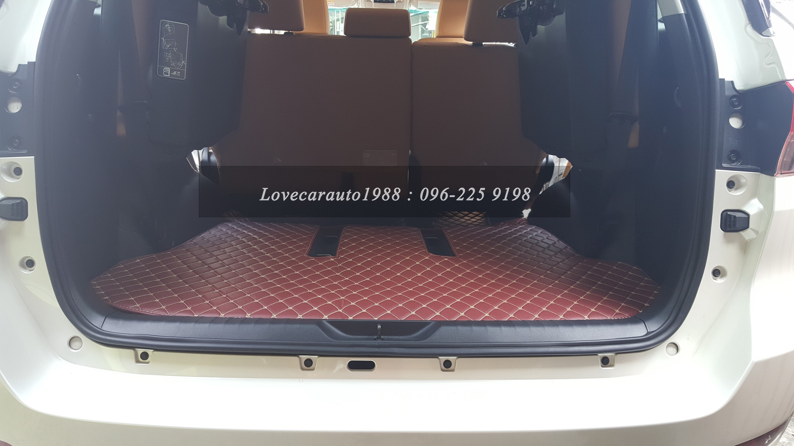 พรม6D Toyota Fortuner2017 สีน้ำตาลเข้ม