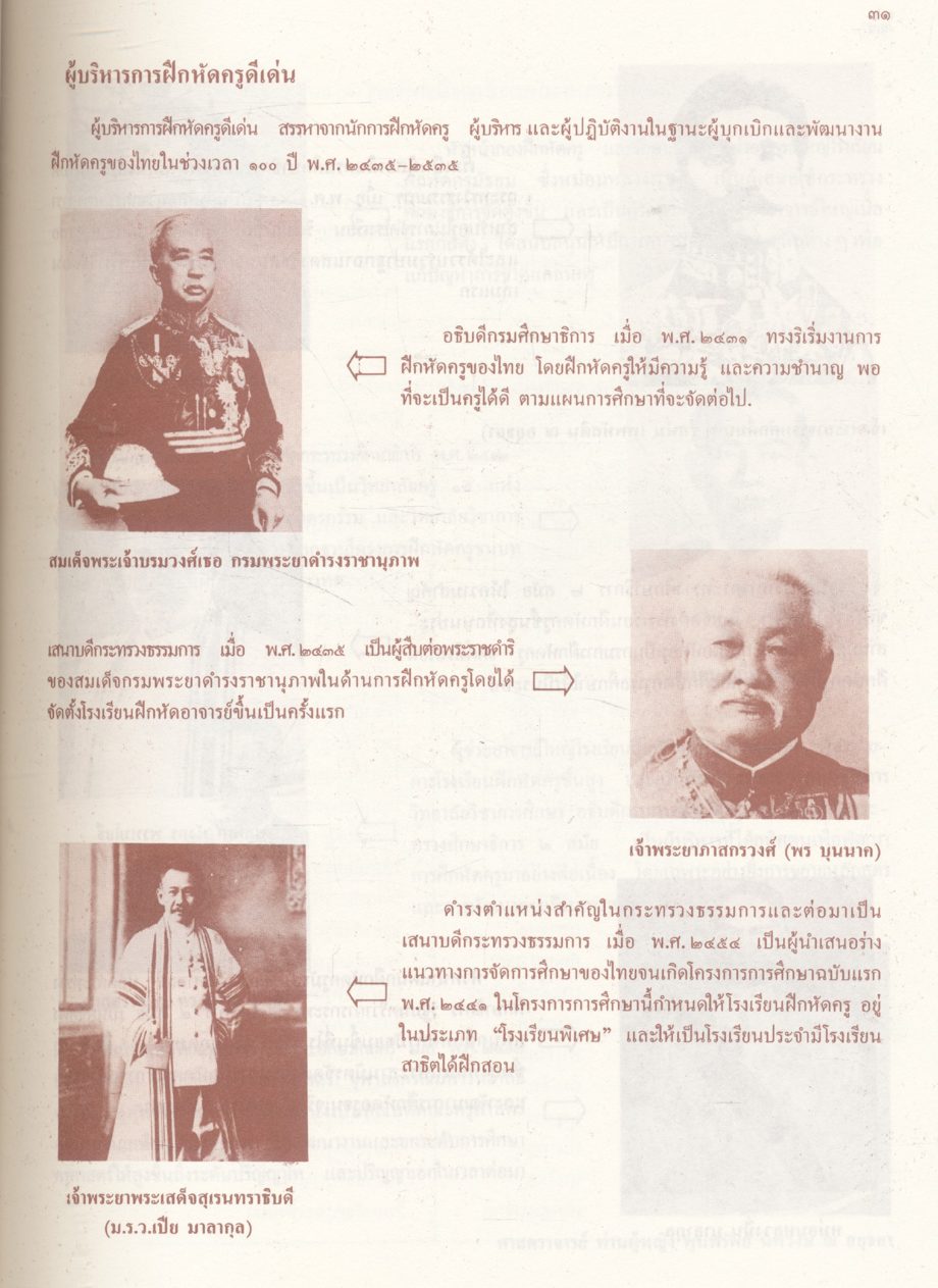 ๑๐๐ ปี การฝึกหัดครูไทย กรมการฝึกหัดครู ๒๕๓๕