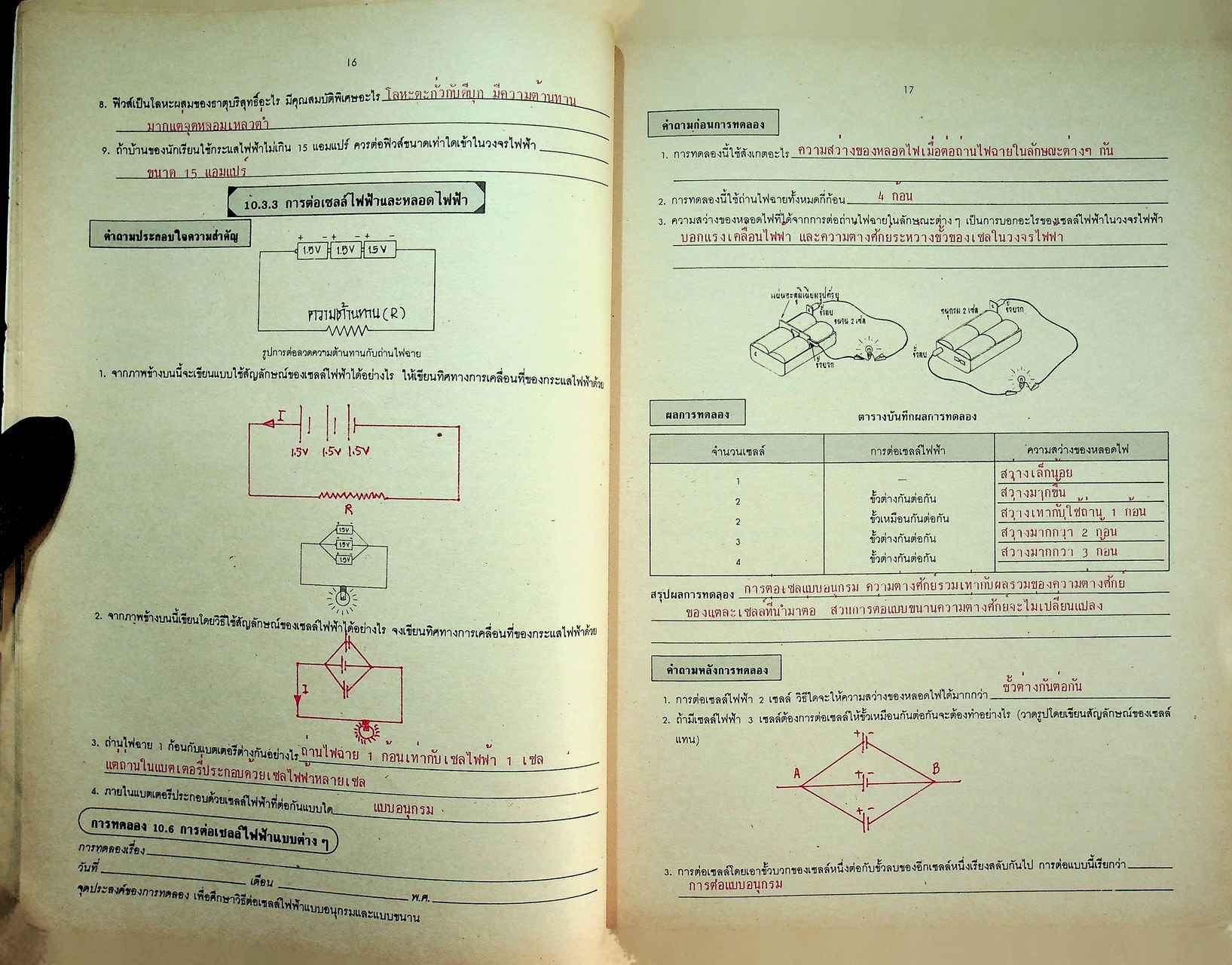 คู่มือครู-เฉลย หนังสือปฏิบัติการและทดสอบตามจุดประสงค์การเรียนรู้ วิชา วิทยาศาสตร์ ม.๒ ว ๒๐๔ หลักสูตรมัธยมศึกษาตอนต้น พุทธศักราช ๒๕๒๑