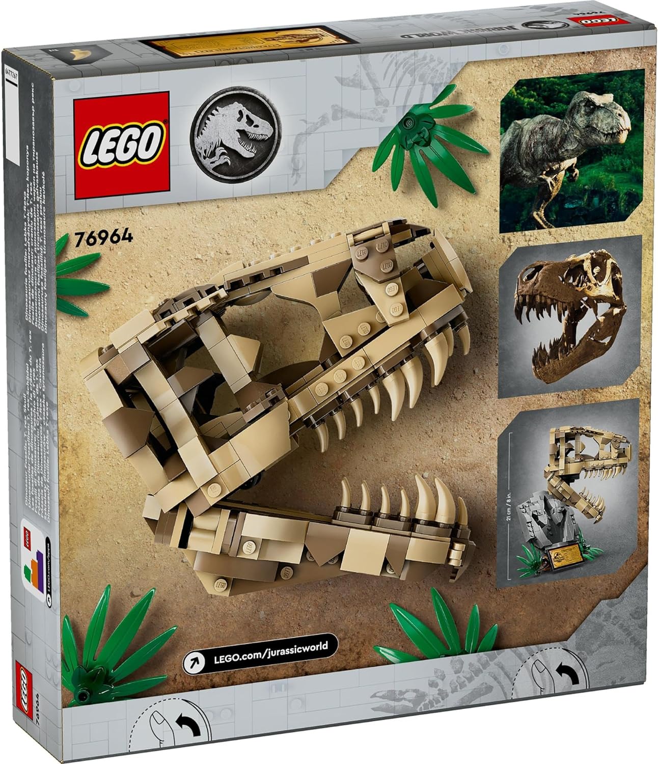 **MTS Toys**เลโก้เเท้ Lego 76964 Jurassic World : Dinosaur Fossils T-Rex Skull
