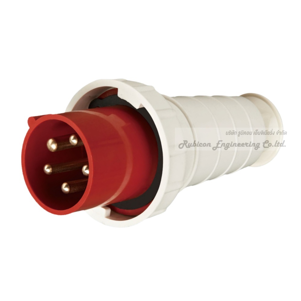 "MASHI" MA-035 ปลั๊กตัวผู้กลางทาง (PLUGS) 3P+N+E 63A 380-415V 6H IP67