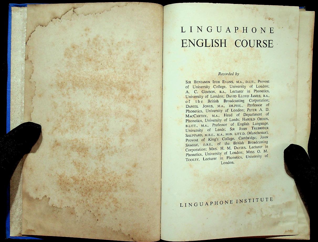 LINGUAPHONE ENGLISH COURSE