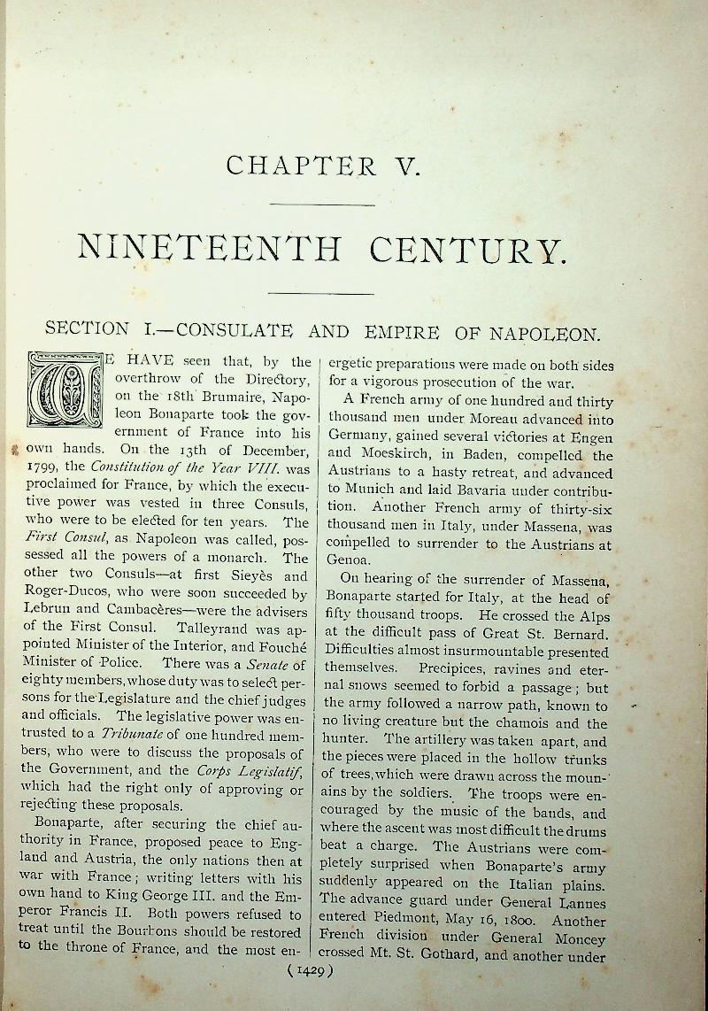 LIBRARY OF UNIVERSAL HISTORY By ISRAEL SMITH CLARE Volume V.