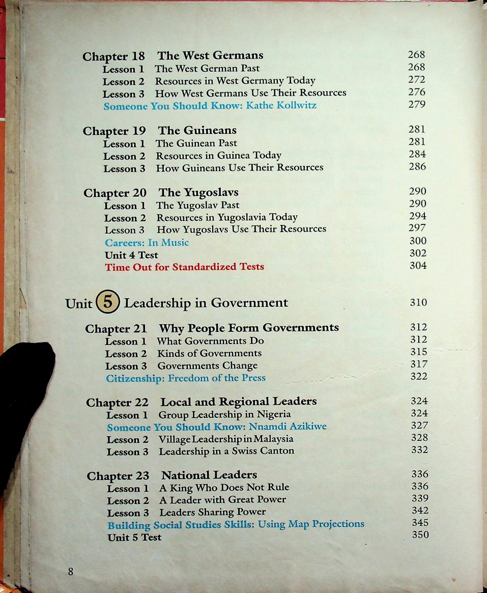 SCOTT, FORESMAN SOCIAL STUDIES Our World: Lands and Cultures