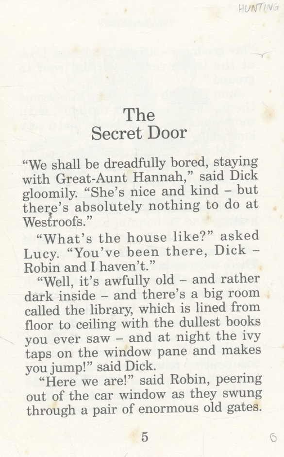 THE SECRET DOOR and other stories
