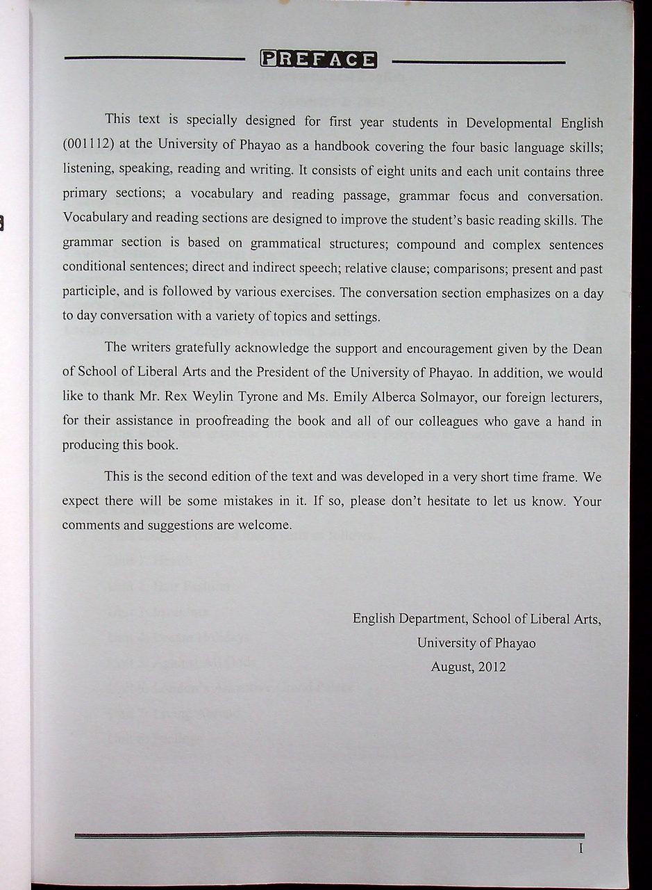 DEVELOPMENTAL ENGLISH