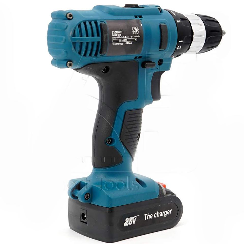 รหัสสินค้า 141 สว่านไร้สาย 2 ระบบ 28V BONCHI สำหรับเจาะไม้ เหล็ก ขันน็อตสกรู พร้อมแบตเตอรี่ 2 ก้อน แท่นชาร์จแบต สายอ่อน ดอกสว่าน และอุปกรณ์ครบชุด มากถึง 25 ชิ้น!