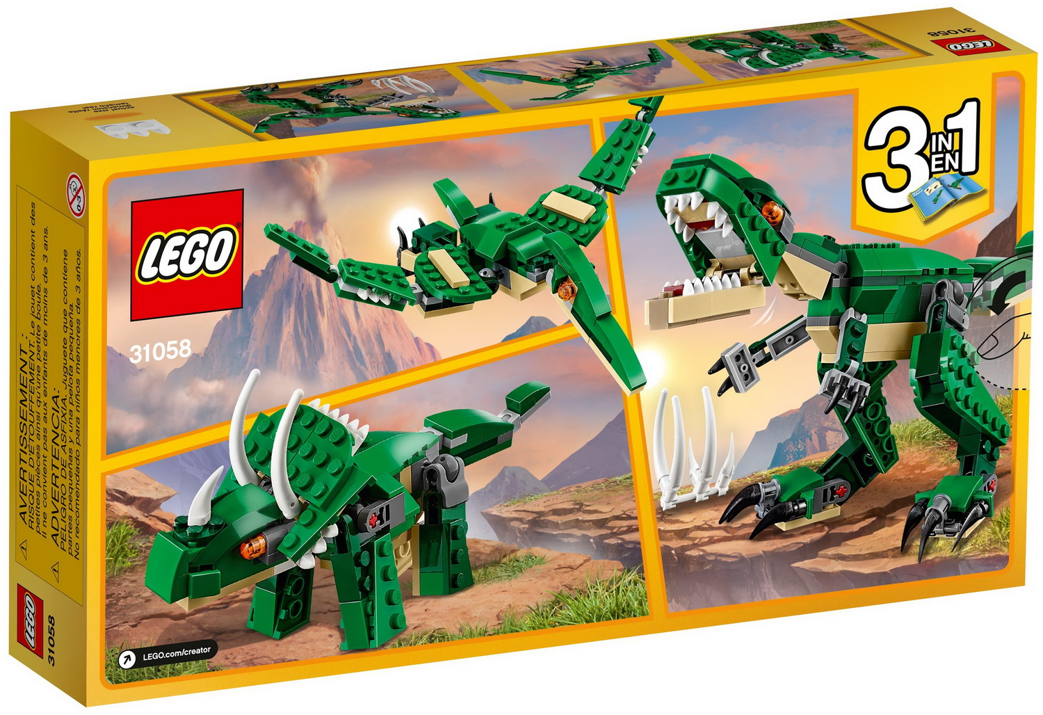 **MTS Toys**เลโก้ Lego 31058 Creator 3 in 1 : Mighty Dinosaurs
