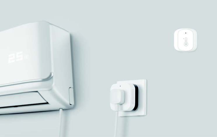 Temperature & Humidity sensor Zigbee Security อุปกรณ์รักษาความปลอดภัยครบวงจรไร้สาย (แบบแยกชิ้น) สั่งงานผ่านแอพ