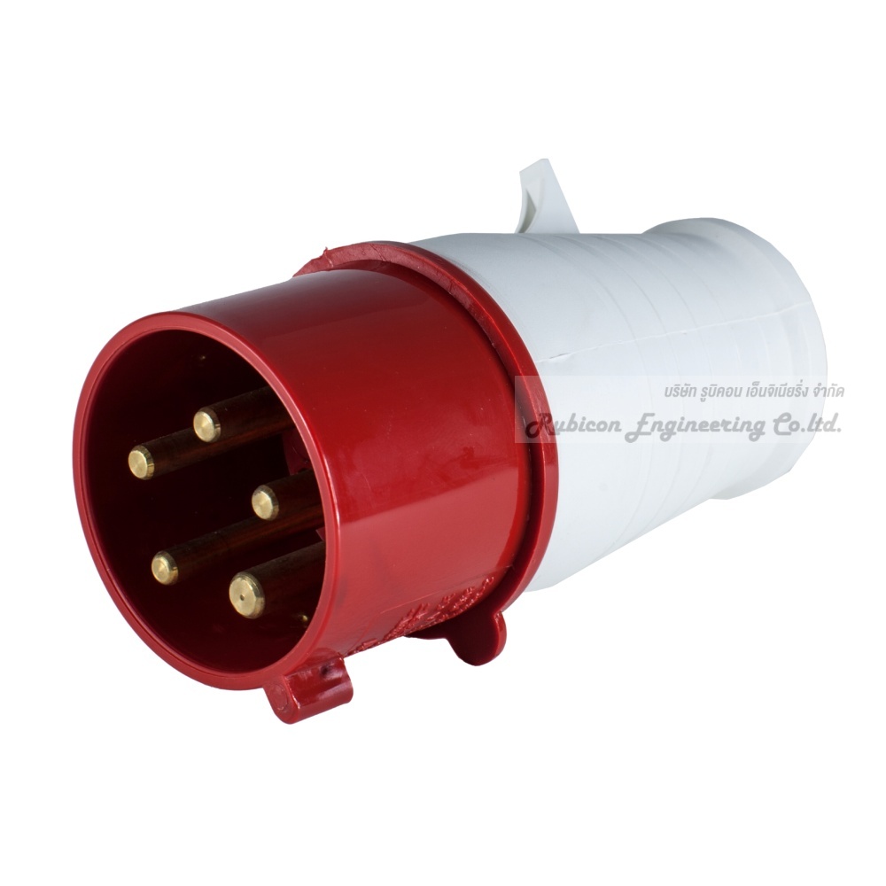 "MASHI" MA-025 ปลั๊กตัวผู้กลางทาง (PLUGS) 3P+N+E 32A 380-415V 6H IP44