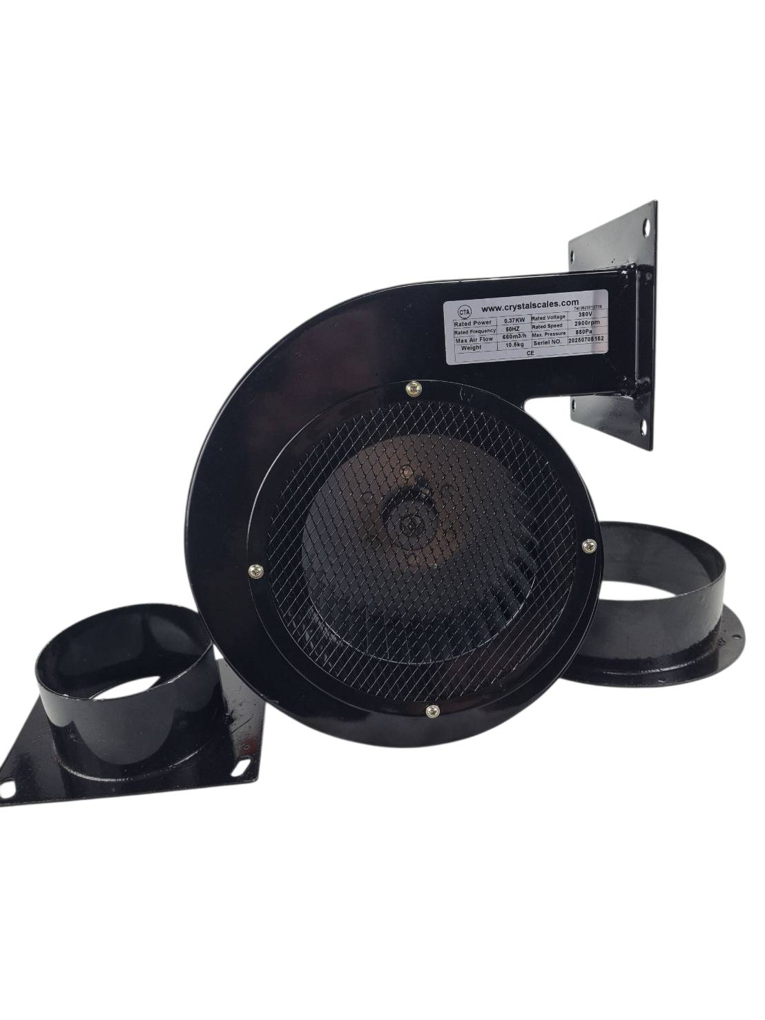 โบเวอร์ดูดและเป่าอากาศ Blower ขนาด0.5แรงม้า(370W)ไฟ 380V Air blowerกรงกระลอกทนความร้อน200องศา