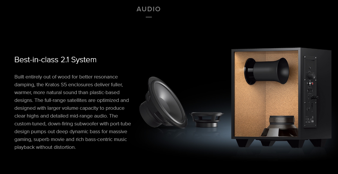 ลำโพงเสียงดี CREATIVE Sound Blaster X Kratos RGB