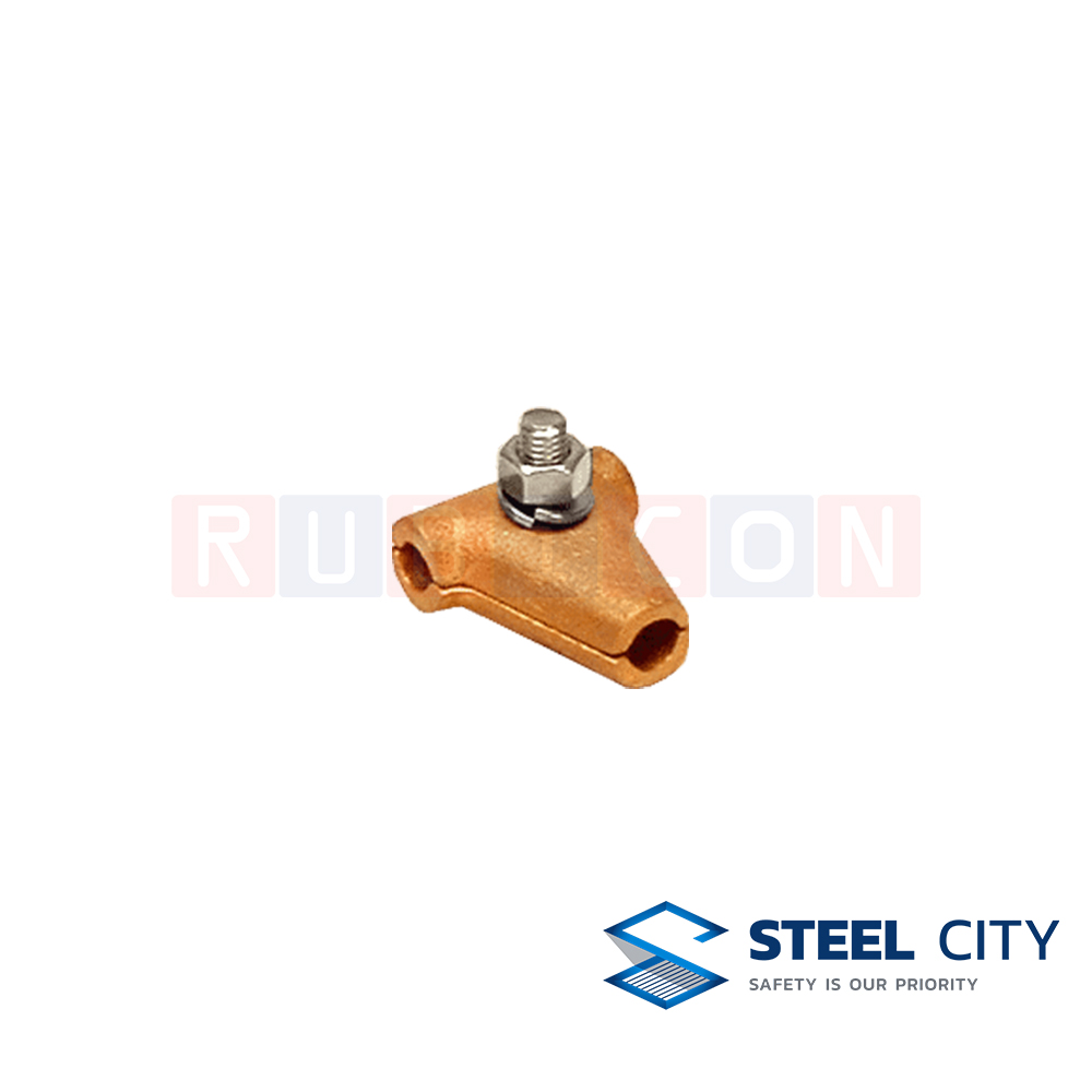 STEEL CITY GR86 แคล้มจับสายทองแดงเปลือย For Cable 3 Way 25 ~ 35 mm² (COPPER CABLE CLAMPS)