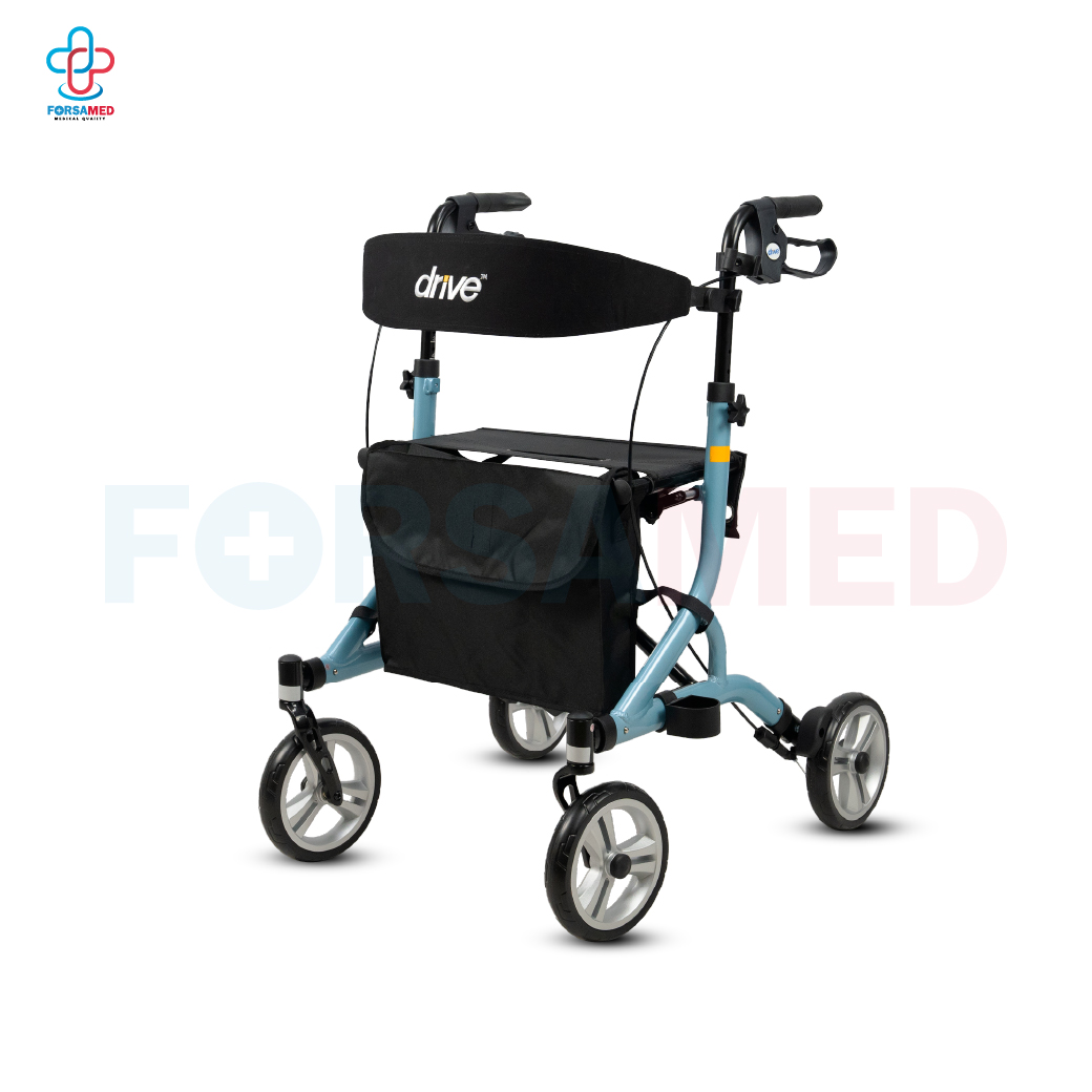 วอล์คเกอร์ 4 ล้อ Nitro SL Rollator แบรนด์ Drive Medical (Debilbiss) ช่วยพยุงเดิน รับประกัน 2 ปี