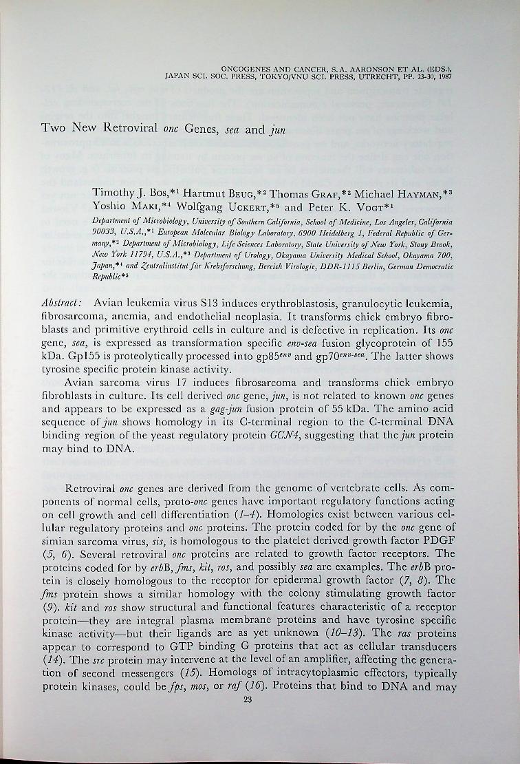 ONCOGENES AND CANCER 17