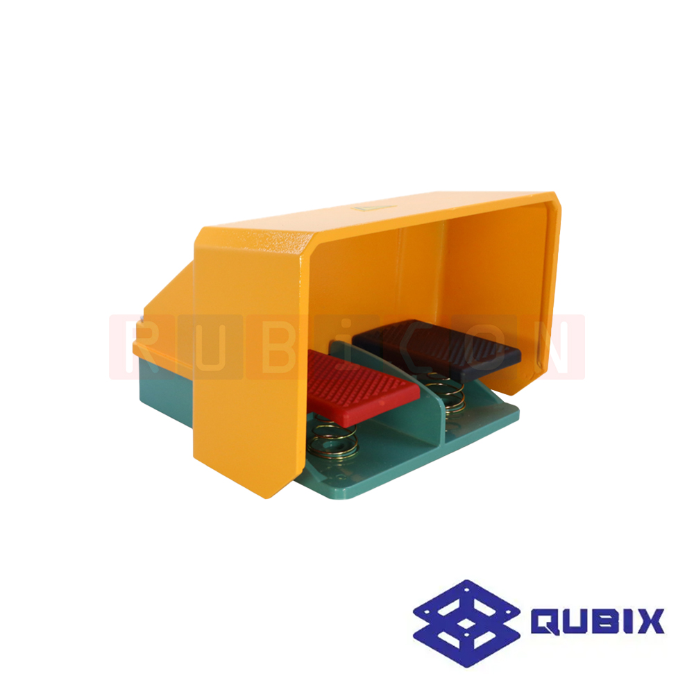 QUBIX CFS-602 สวิตช์เท้าเหยีบ BUTTON SPRING TYPE 15A / 250V ACCESSORY CABLE GLAND (NO CABLE) ALUMINUM CAST (FOOT SWITCH)