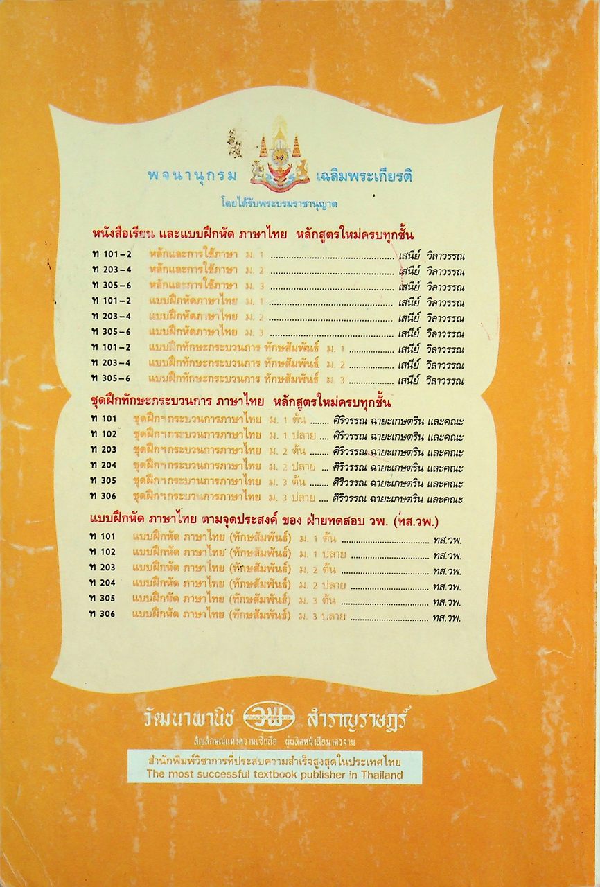 คู่มือครู-เฉลย หนังสือเรียน ภาษาไทย หลักภาษา การใช้ภาษา การพิจารณาหนังสือ ท ๑๐๑ - ท ๑๐๒ สำหรับชั้นมัธยมศึกษาปีที่ ๑