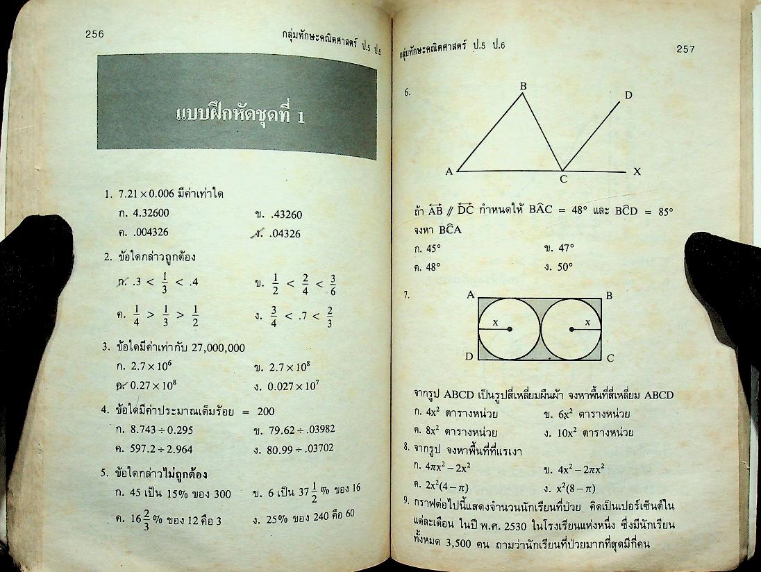 กลุ่มทักษะวิชาคณิตศาสตร์ ป.5 ป.6