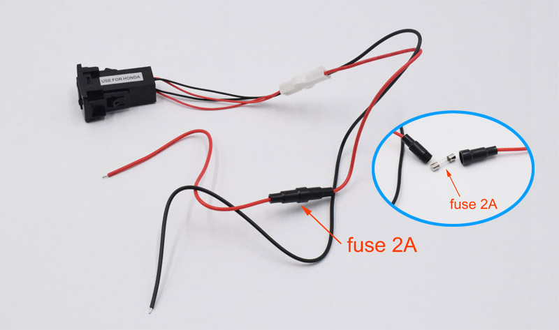 ช่อง USB Charger(O) สำหรับ Honda Jazz City CRV Civic Accord Freed