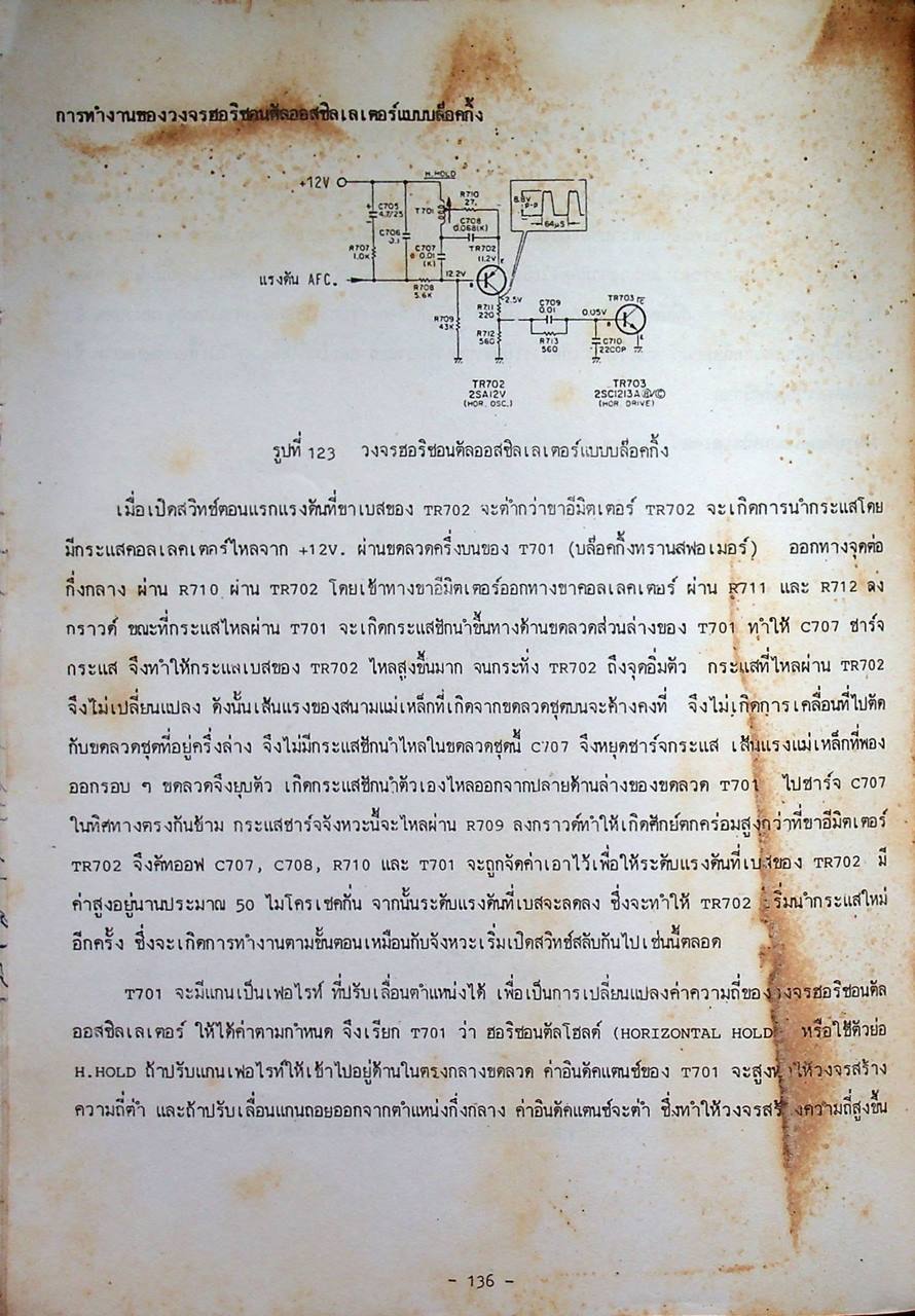 ทฤษฎีตรวจซ่อมโทรทัศน์ขาวดำ ทรานซิสเตอร์-ไอซี