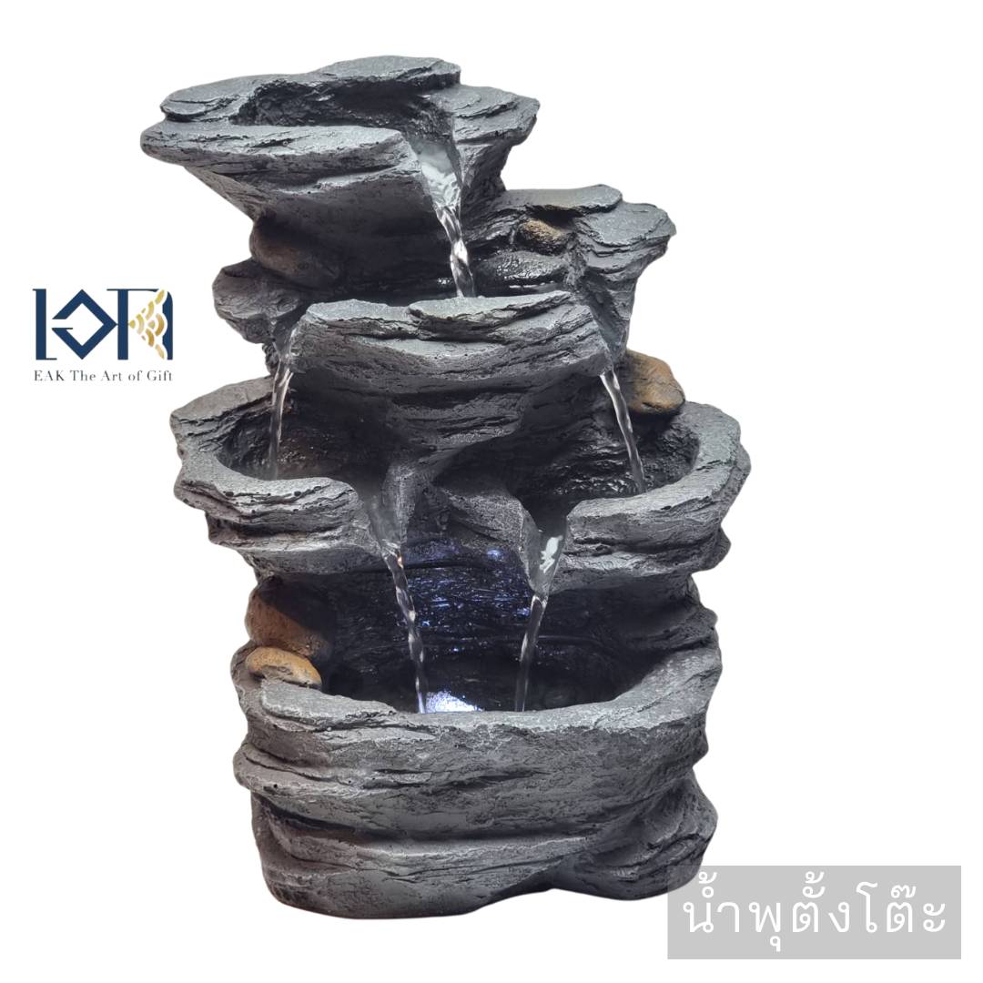 น้ำล้นตั้งโต๊ะ รุ่นมงคลฮวงจุ้ย21021 น้ำพุตั้งโต๊ะเสริมฮวงจุ้ย น้ำพุล้นแต่งบ้าน ความหมายดี