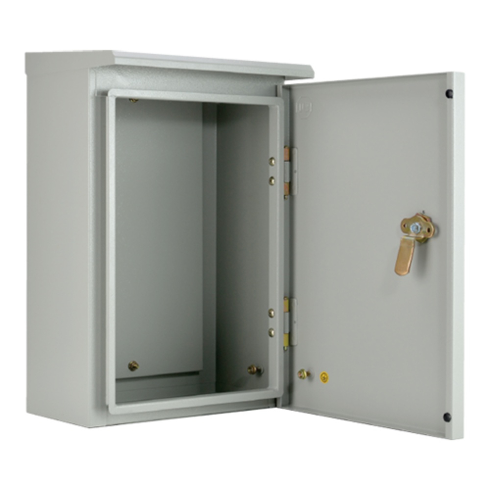 ตู้เหล็กกันน้ำมีหลังคา KBSW 9007 ขนาด 640x920x250 mm.