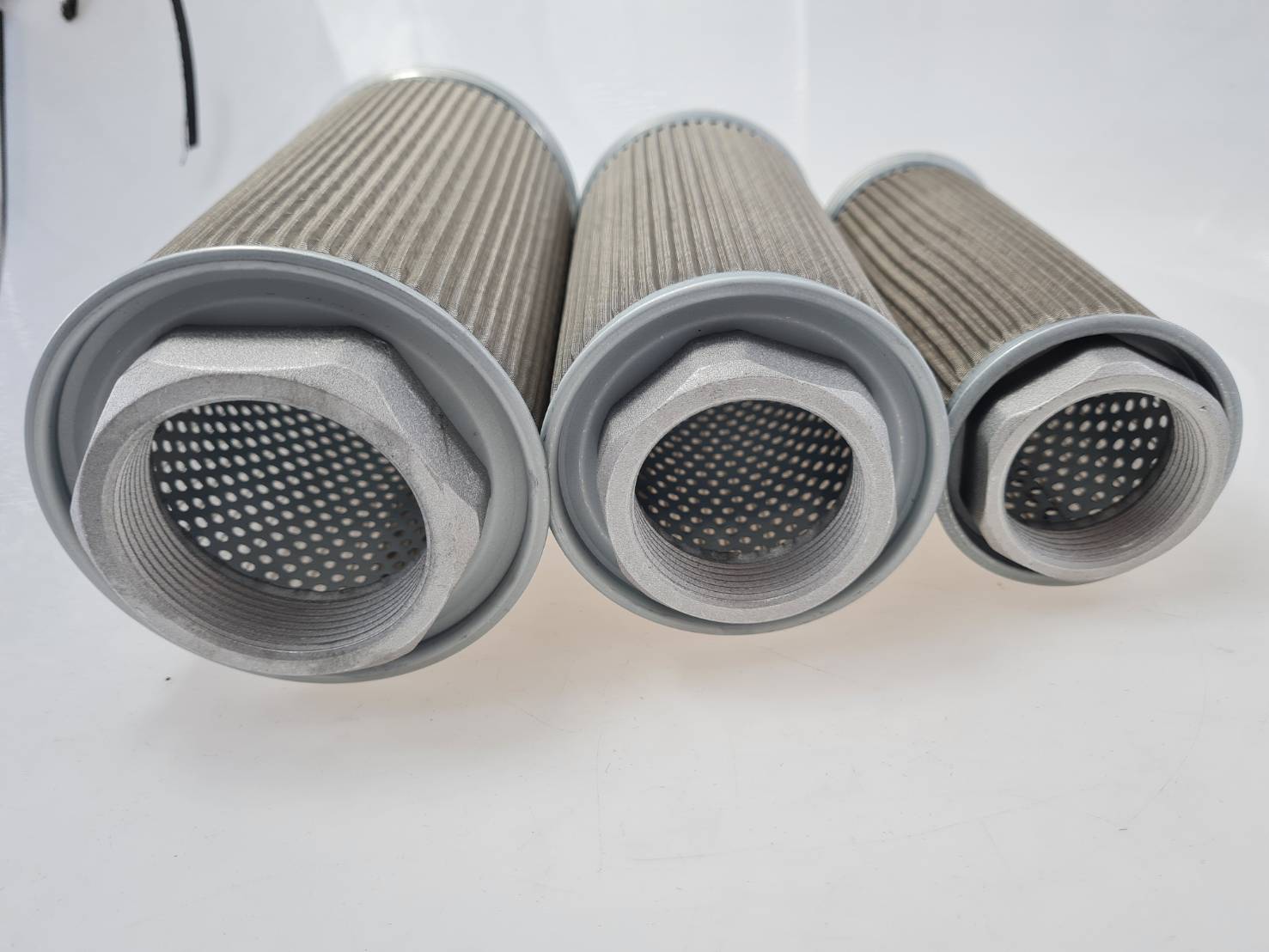 Air filter สำหรับปั๊มอากาศ Air Ring blower สำหรับกรองฝุ่นและสิ่งแปลกปลอมเข้าในระบบ ผลิตจากตะแกรงเหล็กถี่ ให้อัตราการไหลของลมสูง