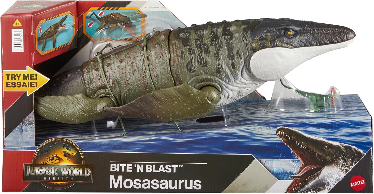 **MTS Toys**Mattel Jurassic World Rebirth : JCH00 Mosasuarus [ความยาวจากหัวถึงหาง 65 ซ.ม.]