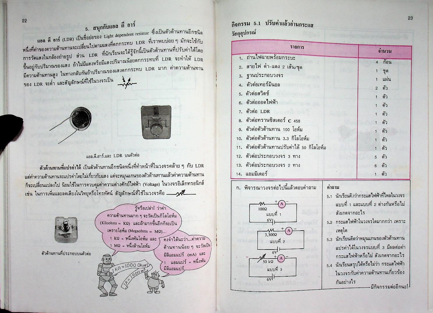 หนังสือเรียน วิชาวิทยาศาสตร์ ว 016 สนุกกับอิเล็กทรอนิกส์ ระดับมัธยมศึกษาตอนต้น