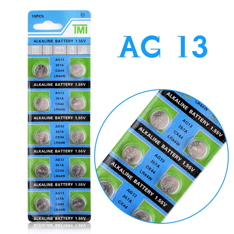 แบตเตอรี่ AG13 Button Coin Cell Battery Batteries 1.55V