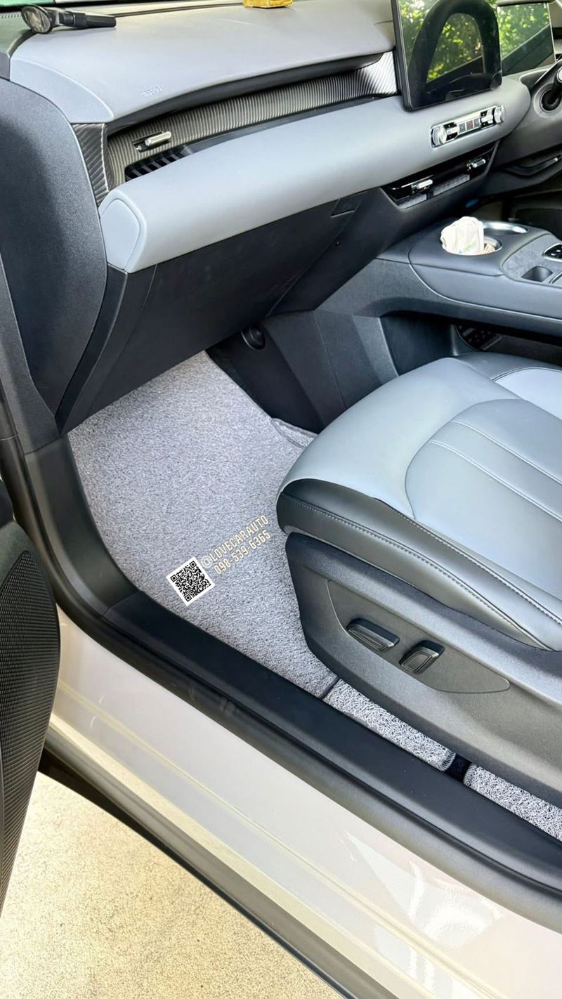 พรมปูพื้นรถยนต์ Mg s5 ไวนิลเทา