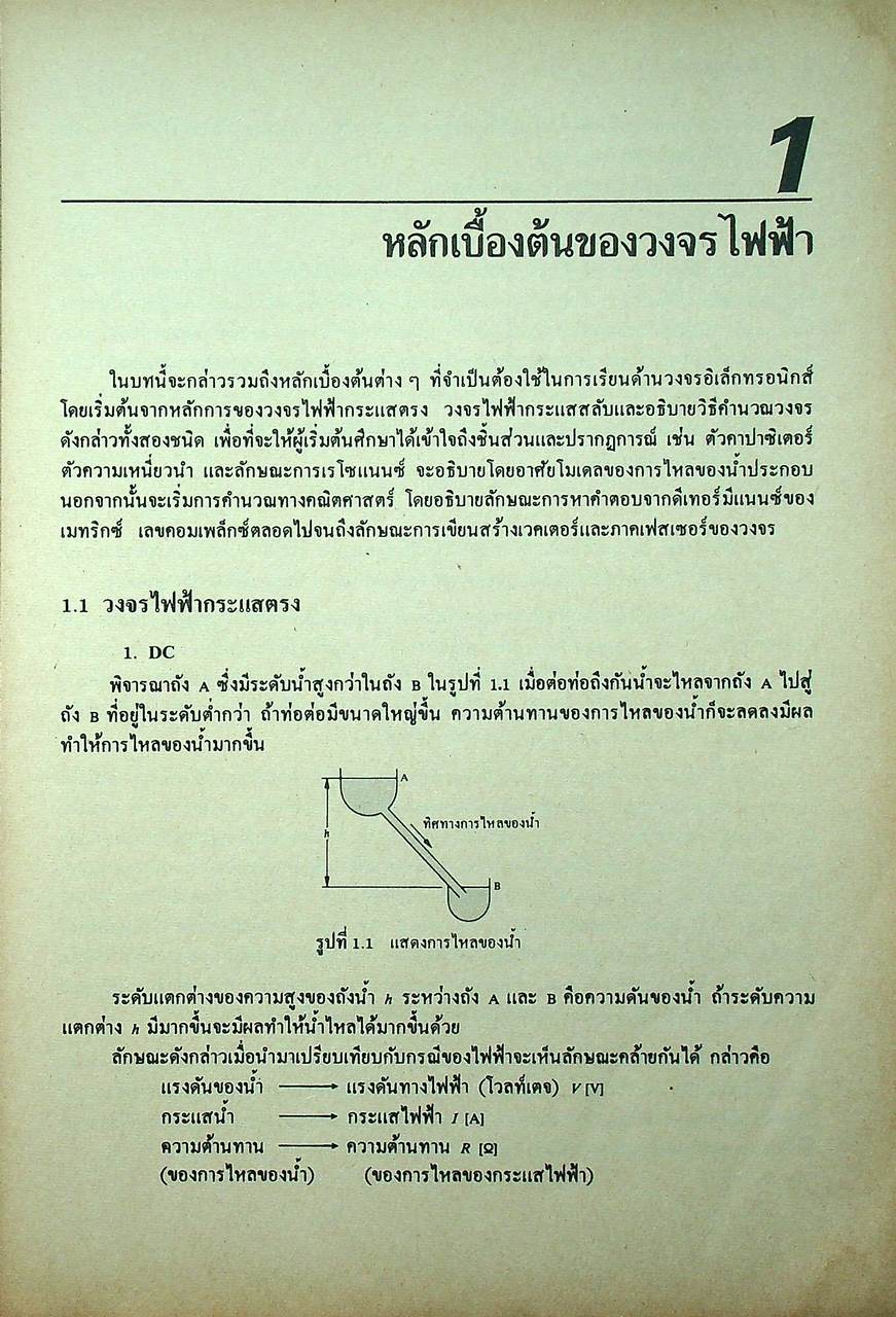 ทฤษฎีและการคำนวณวงจรอิเล็กทรอนิกส์