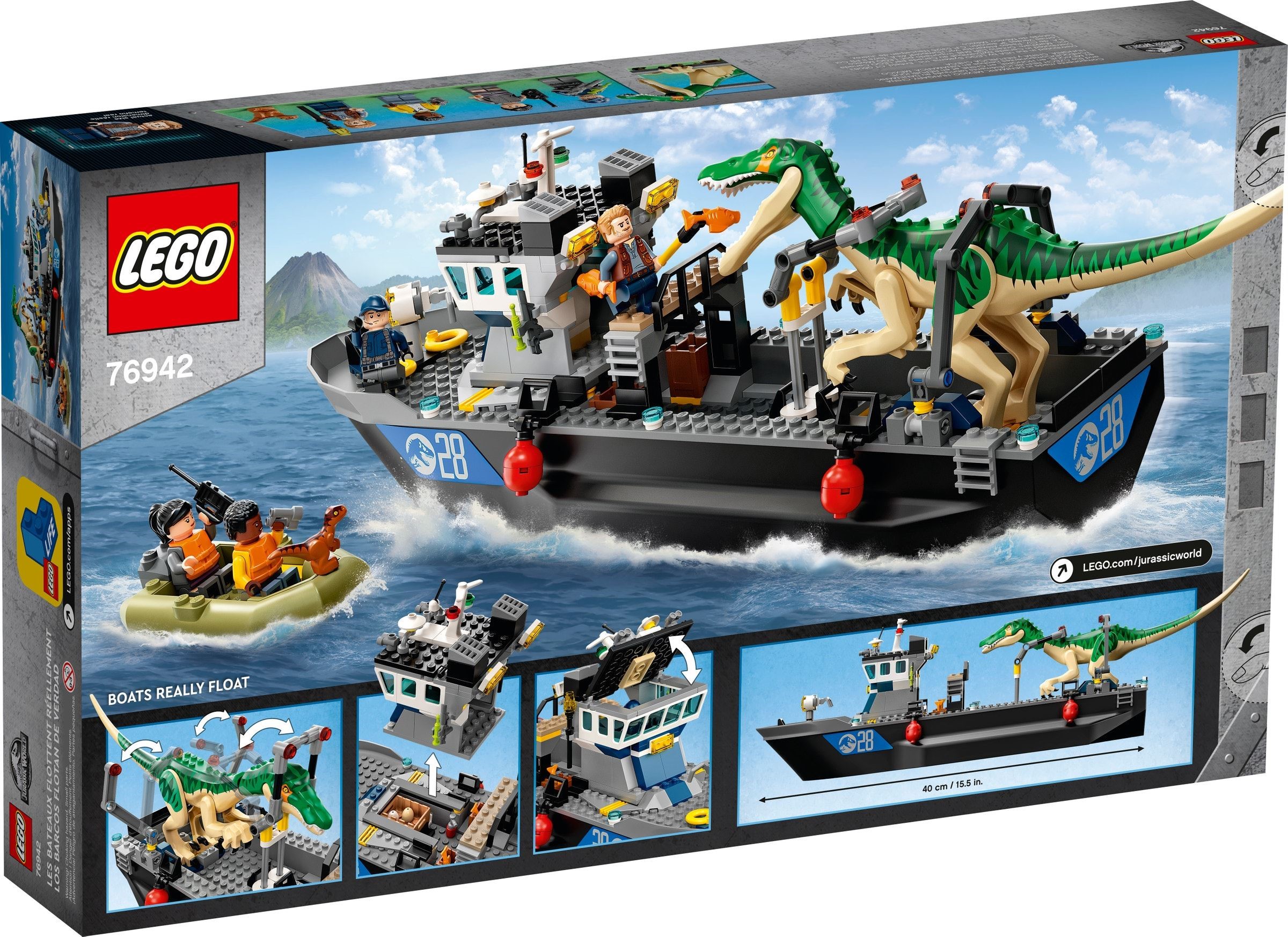 **MTS Toys**เลโก้ Lego 76942 Jurassic World : Baryonyx Dinosaur Boat Escape