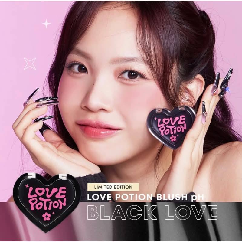 เลิฟโพชั่น บลัช พีเอ็ช แบลคเลิฟ บลัชเปลี่ยนสีตามค่าph BLUSH PH BLACK LOVE 2.80g.