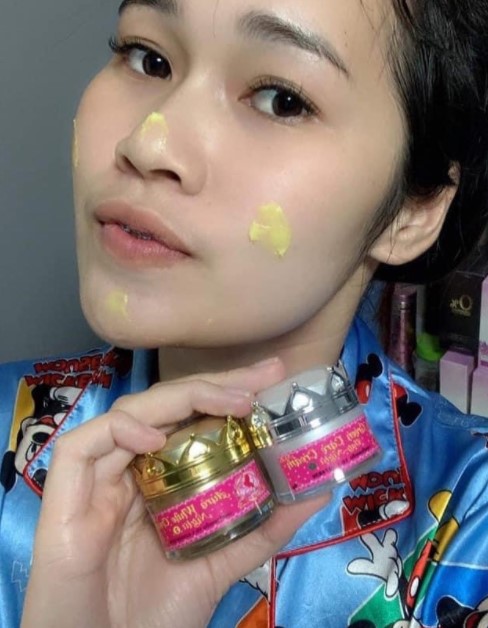 ครีมนางฟ้า ตัวแยก5กรัม เบอร์2(สีเหลือง)/เปลี่ยนสติ๊กเกอร์ใหม่